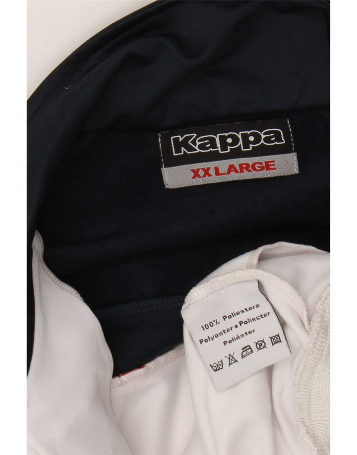 Kappa Mens Treino Top Jacket 2XL Branco Colourblock Poliéster