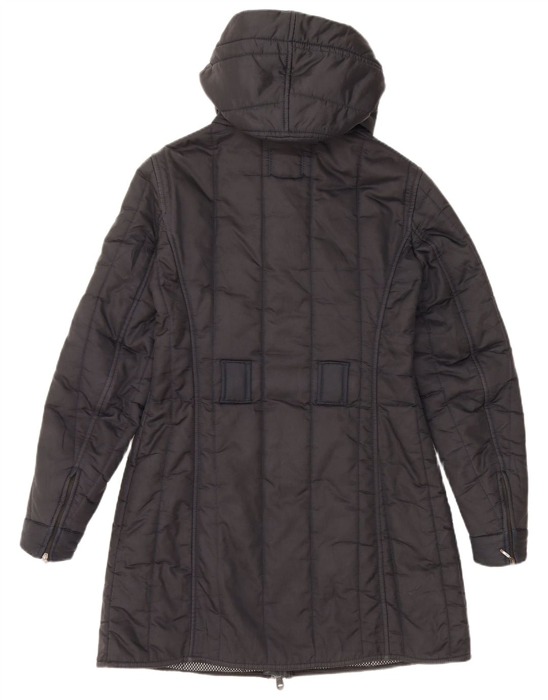 Casaco feminino acolchoado com capuz REFRIGIWEAR UK 14 médio azul marinho poliamida