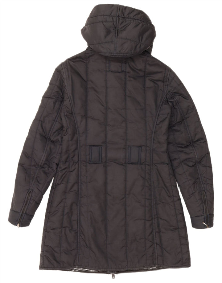 Casaco feminino acolchoado com capuz REFRIGIWEAR UK 14 médio azul marinho poliamida