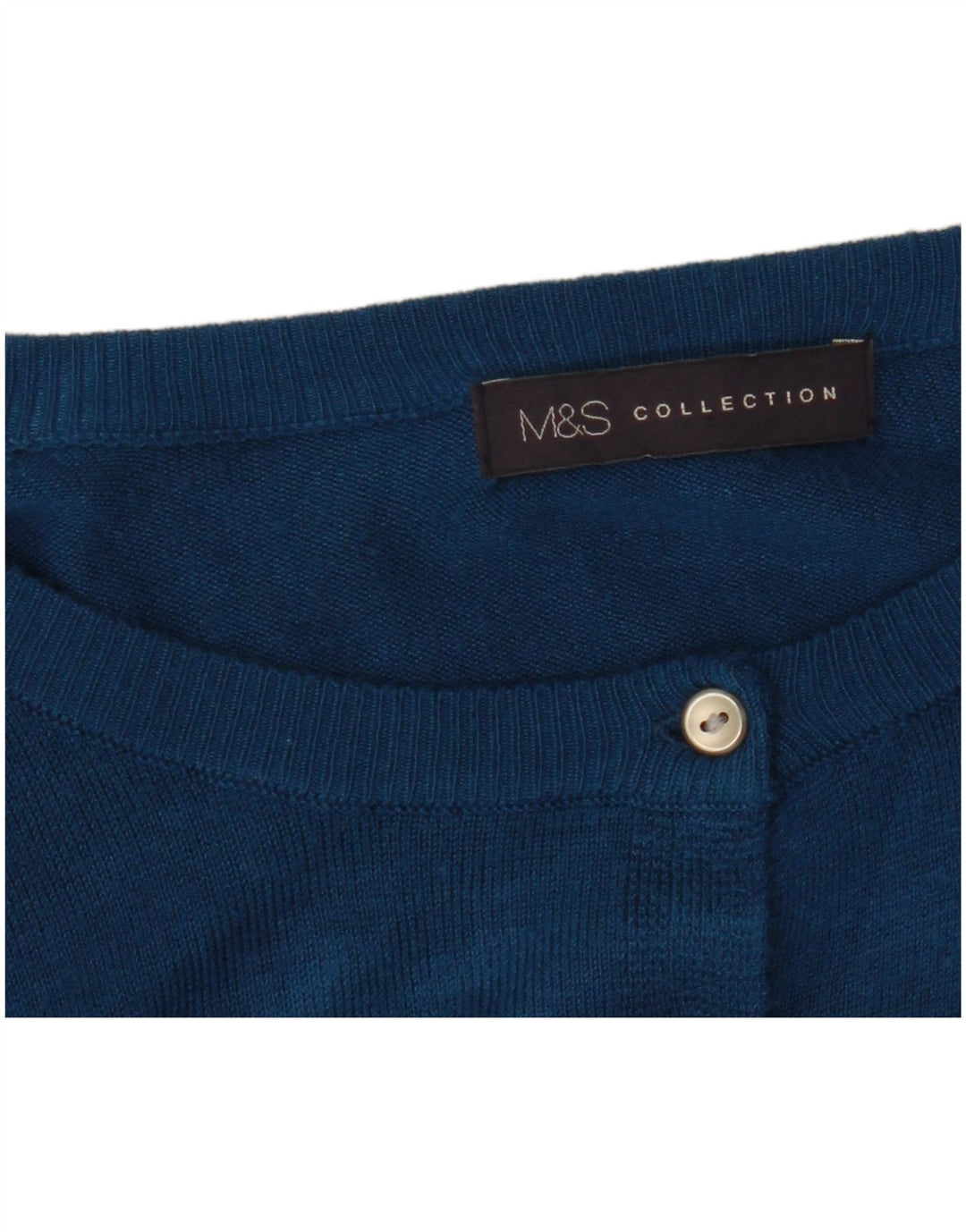 Suéter cardigã feminino Marks & Spencer Reino Unido 18 XL azul
