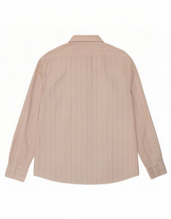 Camisa masculina French Connection XL algodão listrado branco