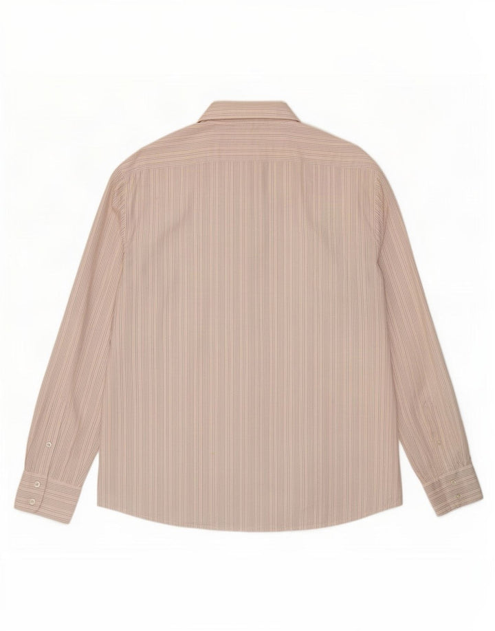 Camisa masculina French Connection XL algodão listrado branco