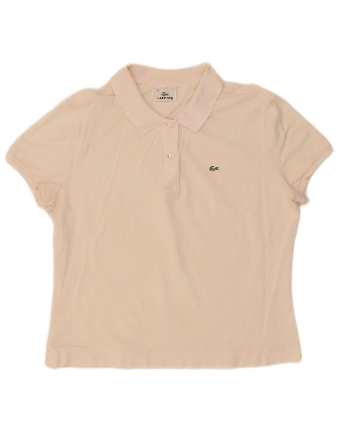 Camisa polo feminina Lacoste tamanho 48 XL algodão rosa