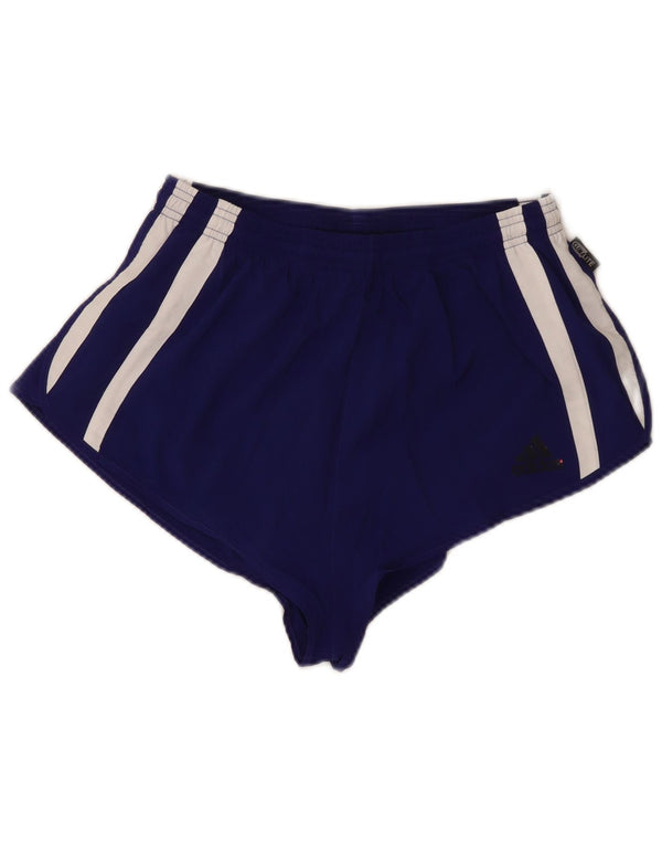 Adidas Womens Climalite Sport Shorts UK 12 Medium Purple Colourblock