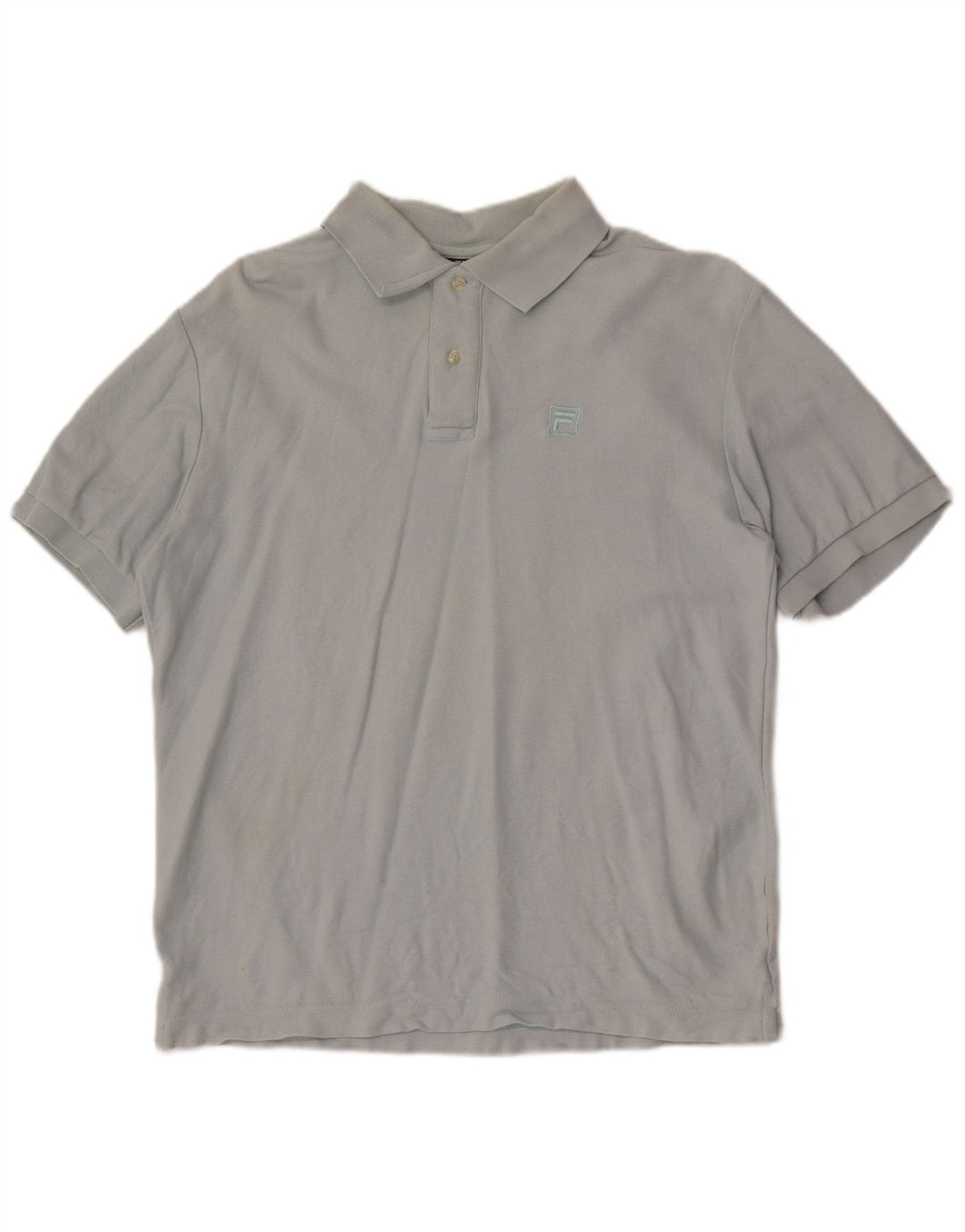 Camisa polo masculina Fila grande algodão cinza