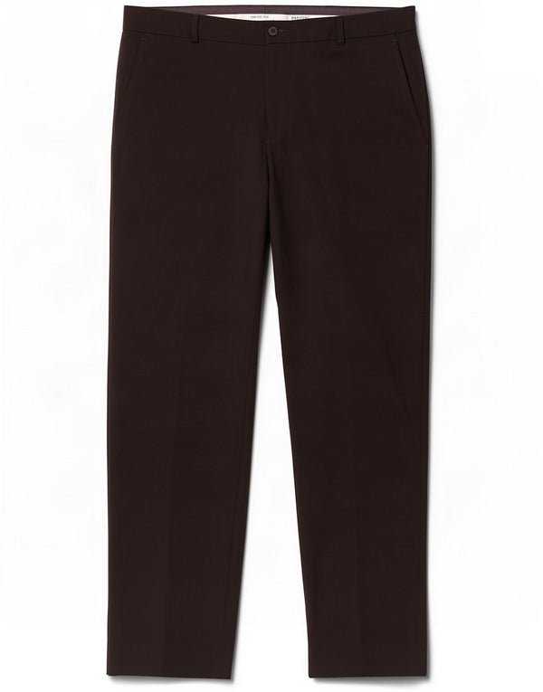 Calça Chino Reta Masculina Emporio Armani IT 52 XL W36 L33 Lã Preta