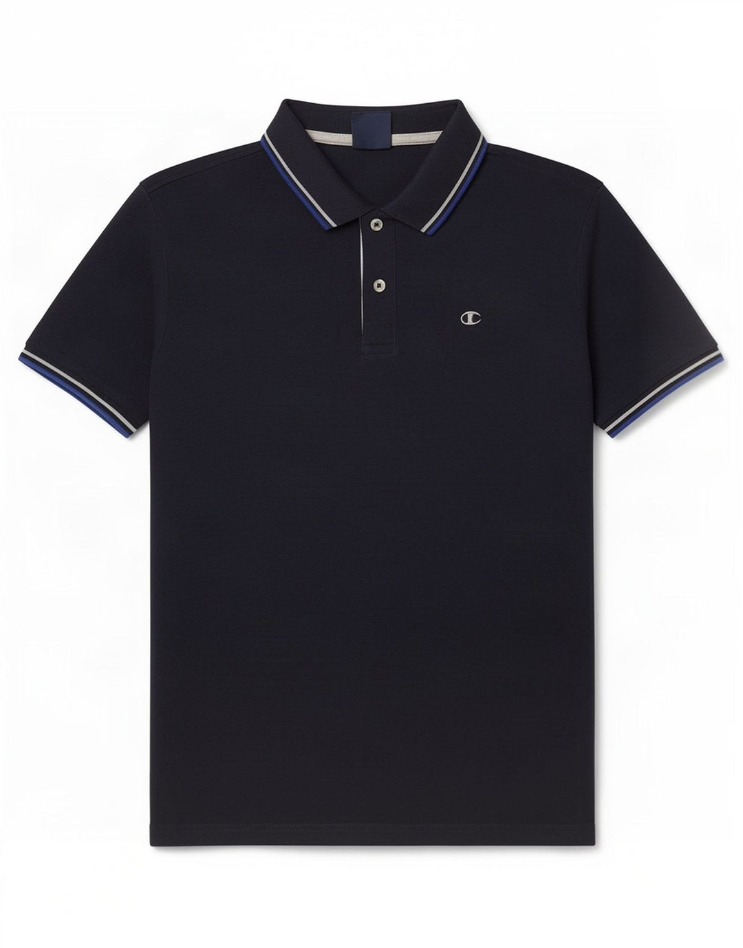 Camisa polo masculina Champion média azul marinho listrada