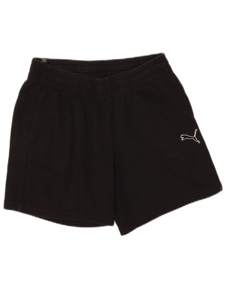 Shorts esportivos masculinos Puma médio preto algodão