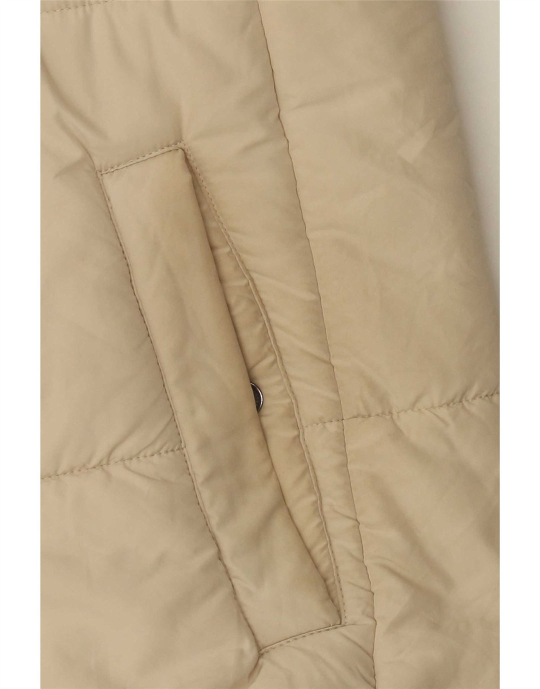 Jaqueta feminina acolchoada com capuz Marks & Spencer UK 12 médio off white