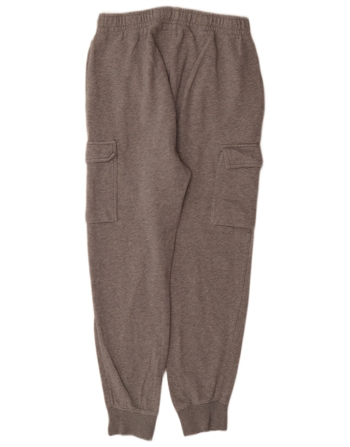 Calça esportiva masculina Nike Cargo joggers pequena cinza manchada de algodão