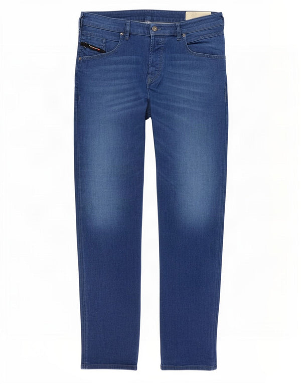 Diesel Masculino D-Bazer Slim Fit Jeans Cônicos W34 L34 Azul Algodão