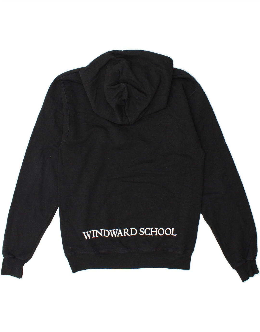 CHAMPION Mens Graphic Hoodie Jumper Small Black Cotton Vintage Champion and Second-Hand Champion from Messina Hembry 