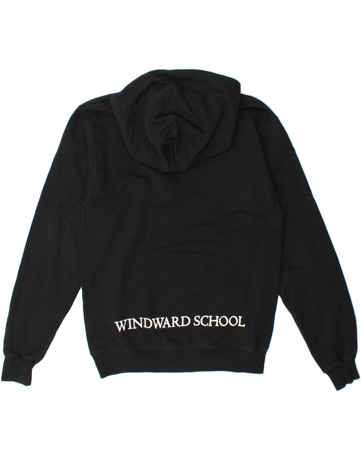 CHAMPION Mens Graphic Hoodie Jumper Small Black Cotton Vintage Champion and Second-Hand Champion from Messina Hembry 