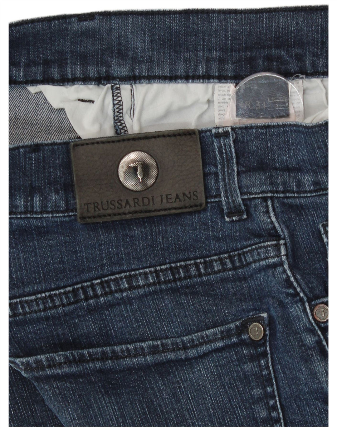 Trussardi Jeans Slim Feminino W32 L30 Azul Algodão