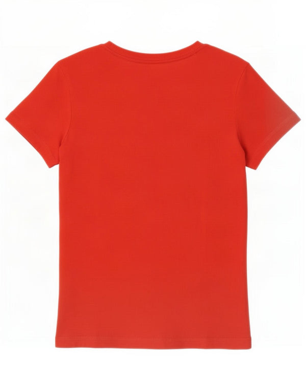 Camiseta Adidas Feminina Graphic Top UK 8 Pequena Algodão Vermelho