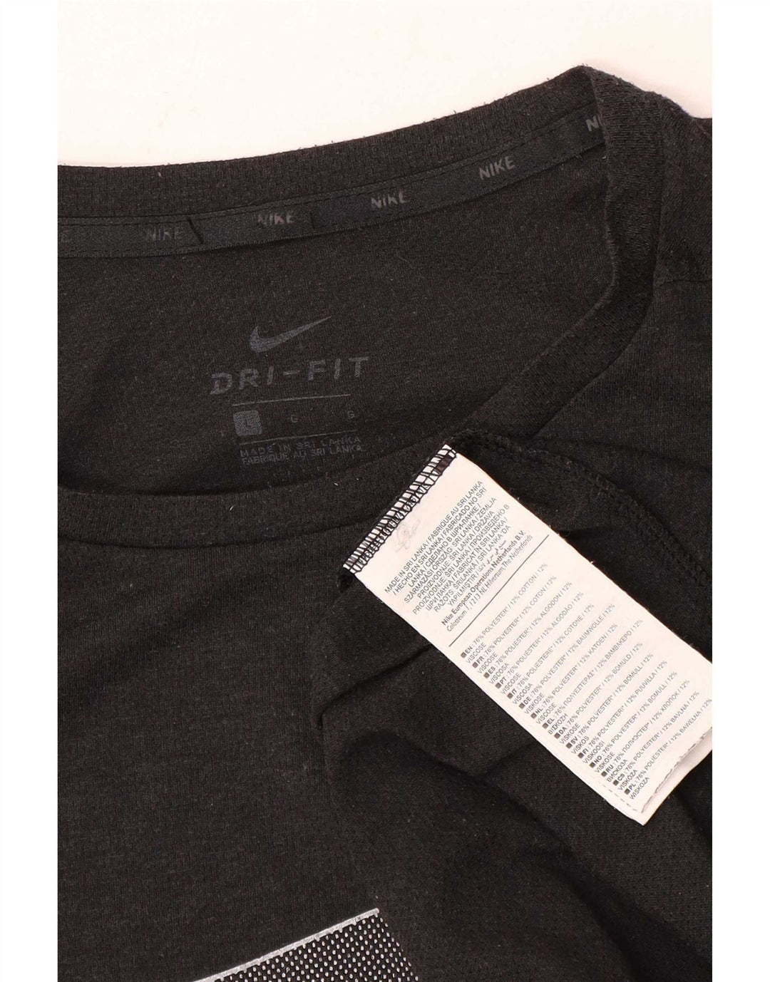 Camiseta Nike Masculina Dri Fit Graphic Top Grande Cinza Poliéster