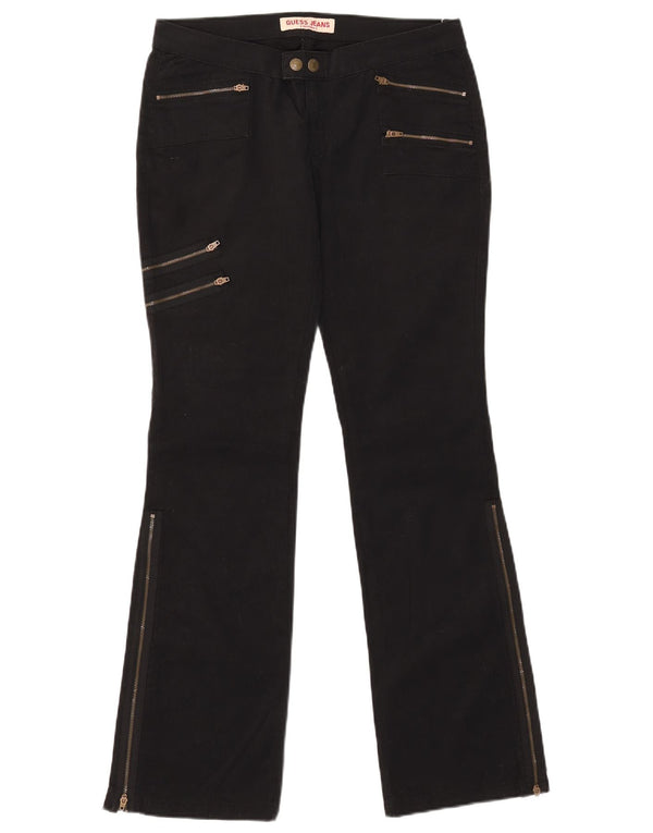 Calça cargo feminina Guess Bootcut W31 L32 algodão preto