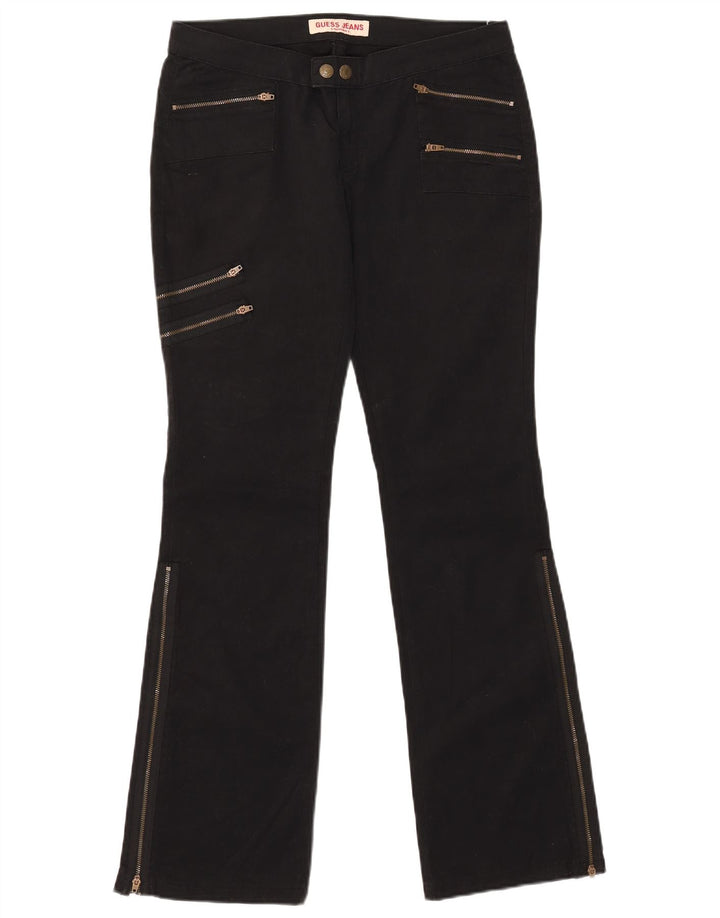Calça cargo feminina Guess Bootcut W31 L32 algodão preto