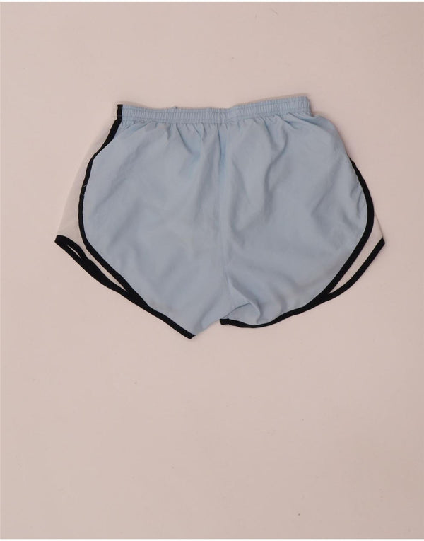 Nike Womens Loose Fit Sport Shorts UK 8/10 Small Blue Colourblock Sports