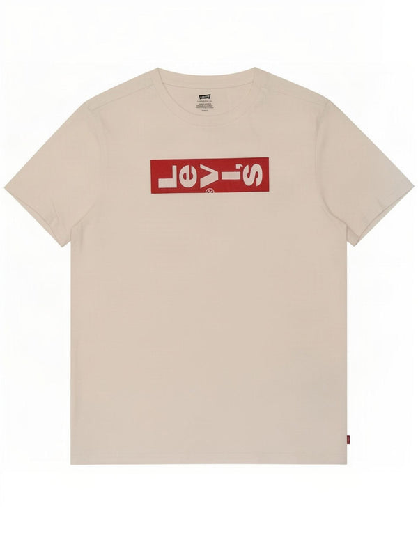 Camiseta gráfica masculina Levi's Top pequeno algodão branco
