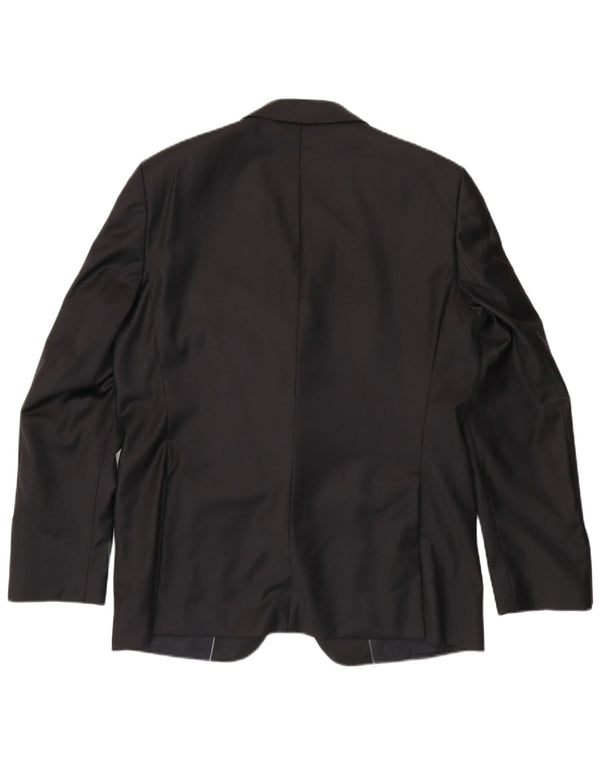 Jaqueta blazer masculina Zara com 2 botões EU 54 XL preta