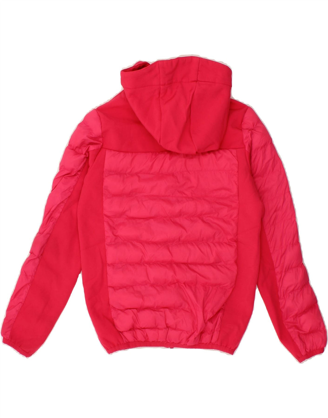 MOUNTAIN WAREHOUSE Girls Hooded Padded Jacket 9-10 Years Pink Colourblock Vintage Mountain Warehouse and Second-Hand Mountain Warehouse from Messina Hembry 