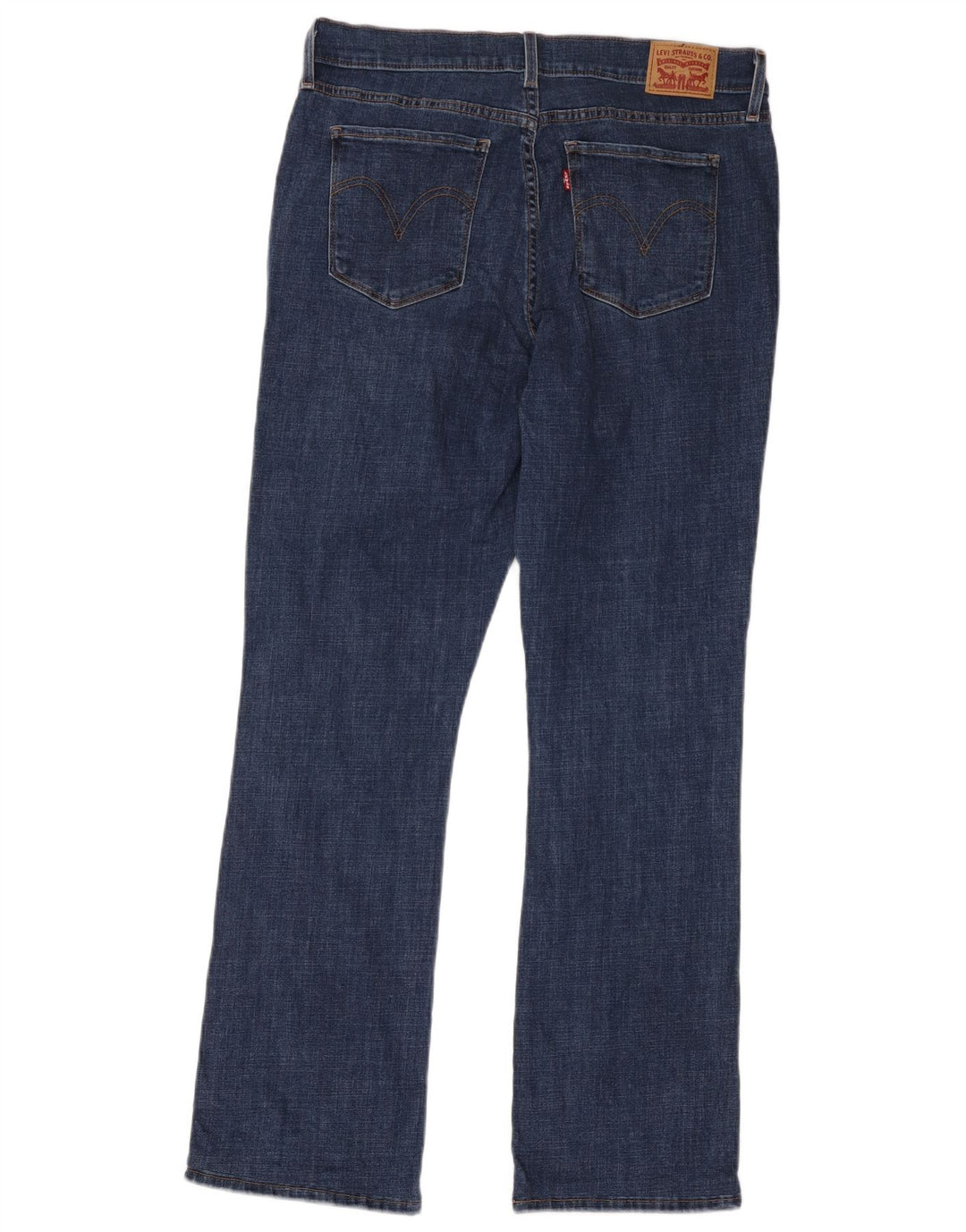 Jeans feminino Levi's Classic Fit Bootcut tamanho 14 grande W32 L34 azul algodão