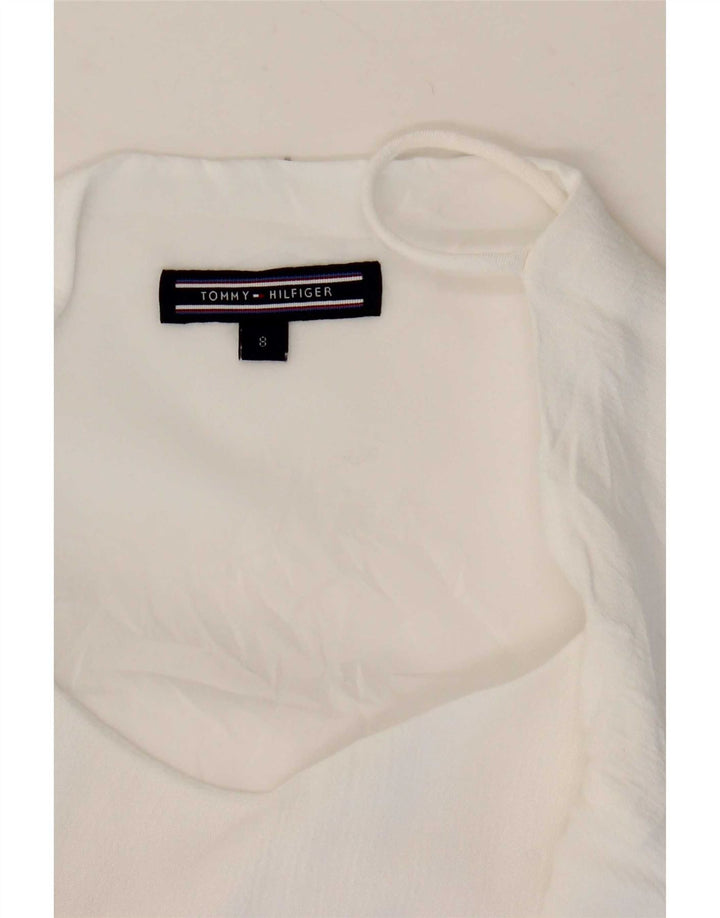 Tommy Hilfiger Cami Top Feminino EUA 8 Médio Listrado Branco
