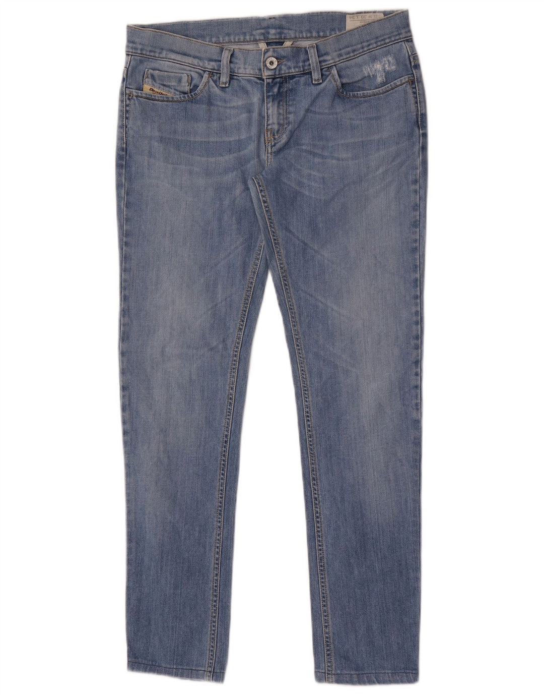 Diesel Feminino Liv Slim Jeans W30 L30 Azul Algodão