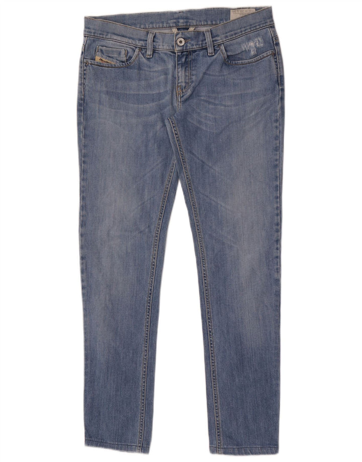 Diesel Feminino Liv Slim Jeans W30 L30 Azul Algodão