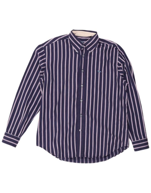 Camisa masculina Harmont & Blaine XL listrada azul marinho
