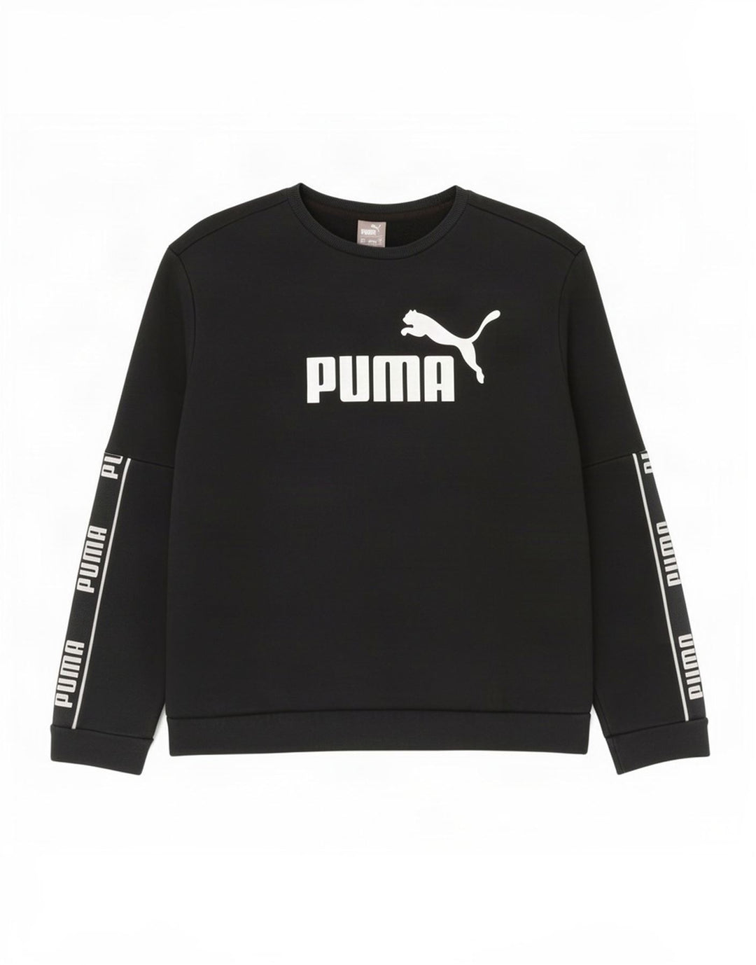 Puma Mens Graphic Moletom Jumper XL Algodão Preto