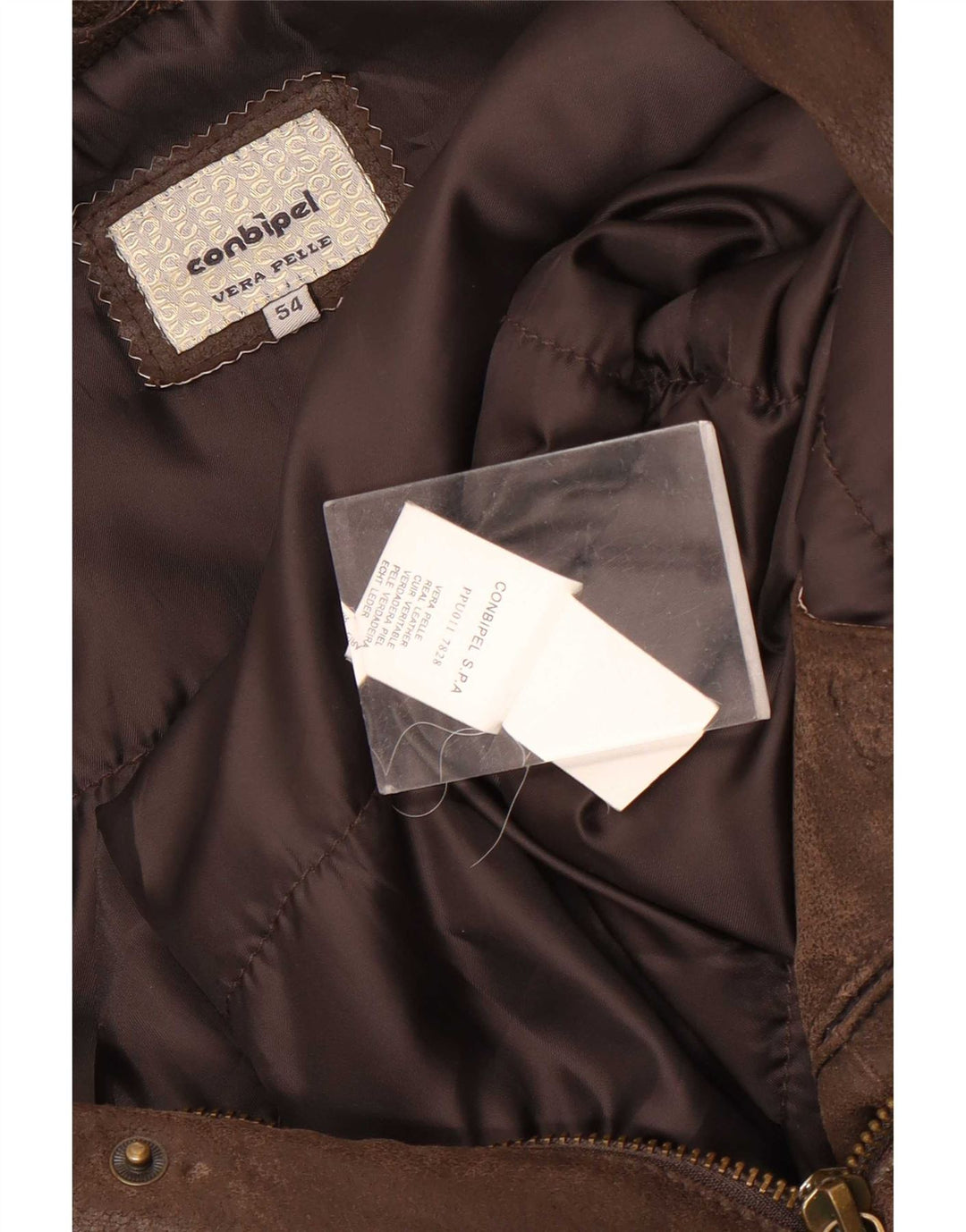Jaqueta masculina bomber camurça Conbipel IT 54 XL couro marrom