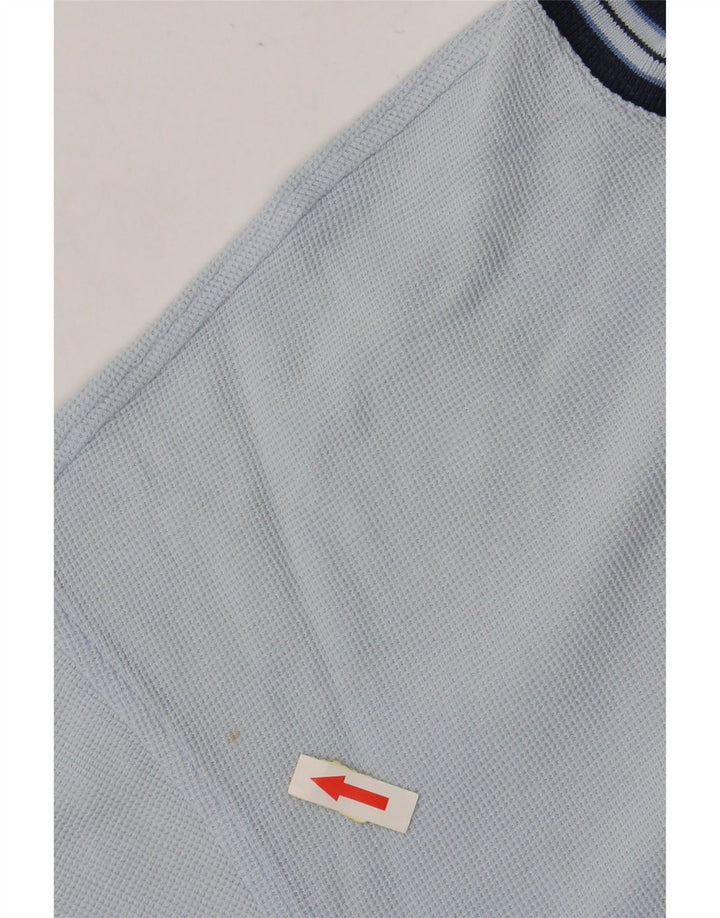 Camiseta masculina LACOSTE tamanho superior 7 2XL algodão azul