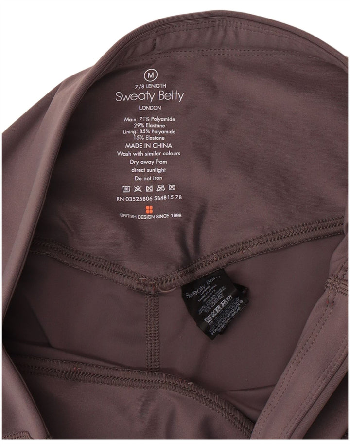 SWEATY BETTY Womens London Leggings Reino Unido 12 Poliamida cinza médio