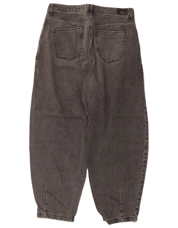 Calça jeans feminina Zara Balloon High Rise EU 40 Médio W30 L26 Cinza