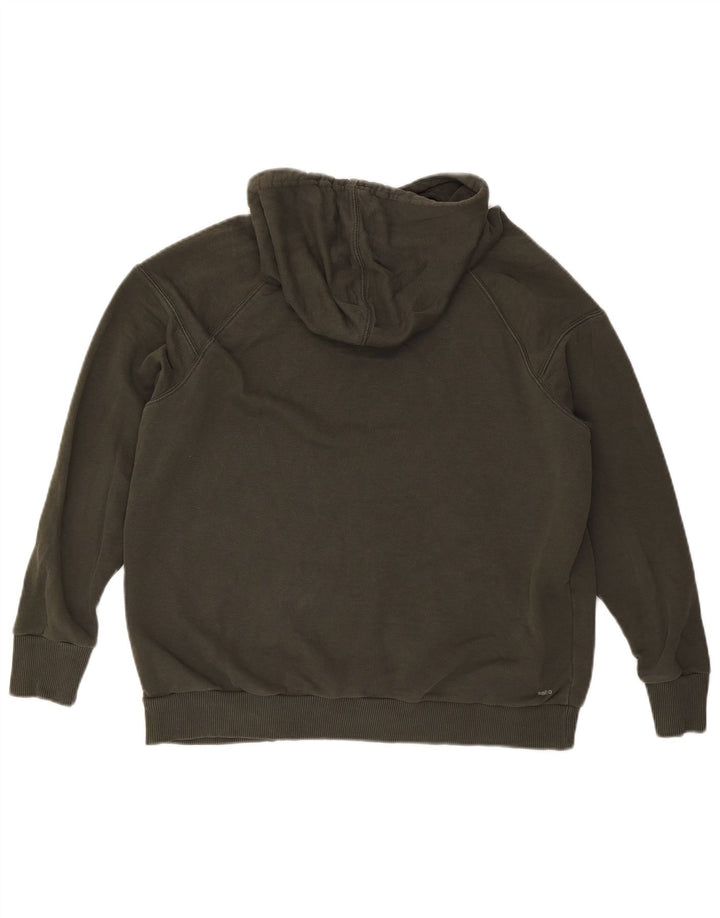 Suéter com capuz gráfico masculino REEBOK verde médio