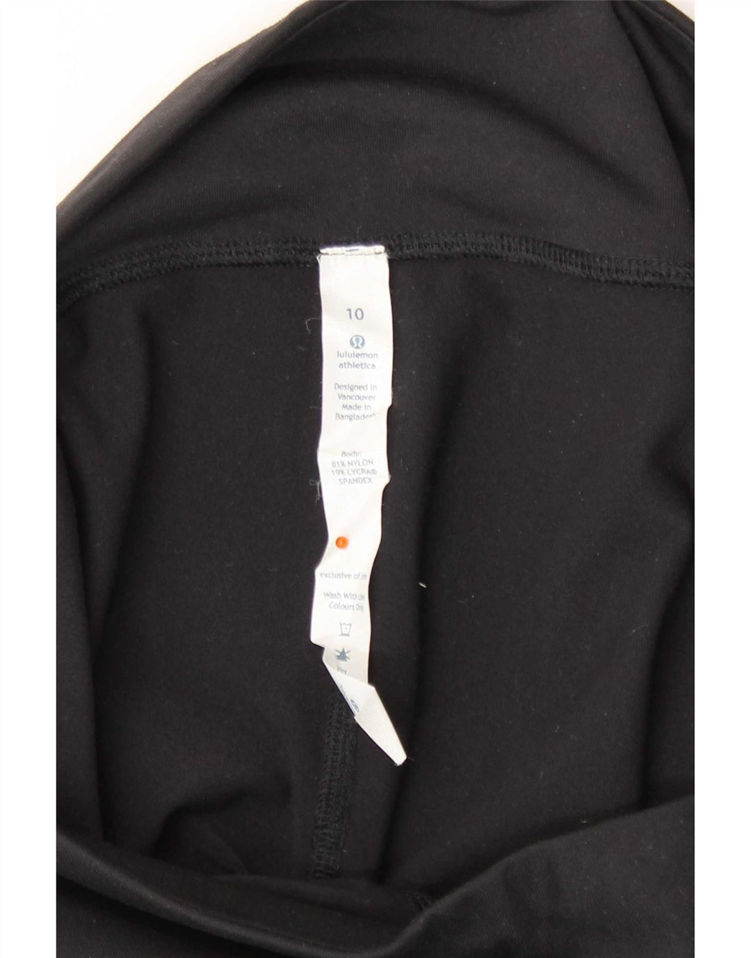 Lululemon Leggings femininas US 10 grandes nylon preto