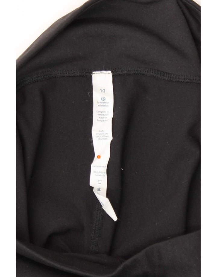 Lululemon Leggings femininas US 10 grandes nylon preto