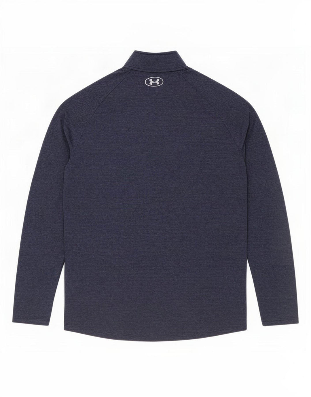 Under Armour Mens Zip Neck Pulôver Treino Top Médio Azul Marinho