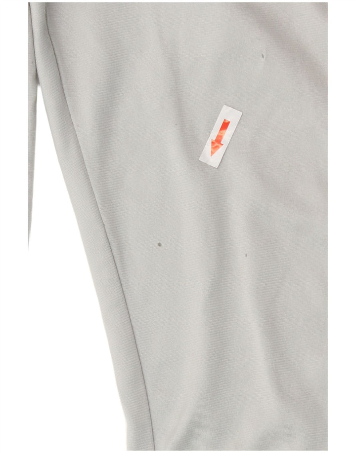 Calça de treino masculina Adidas grande poliéster cinza