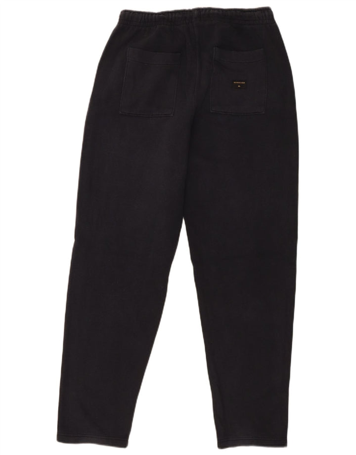 Calça de treino masculina QUIKSILVER pequena de algodão preto