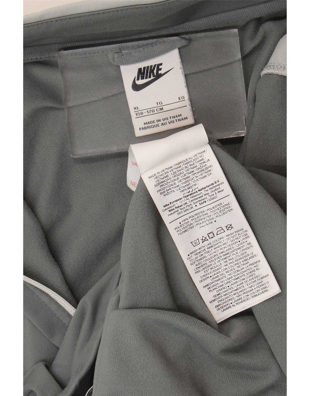 Jaqueta Nike Boys Tracksuit Top 13-14 Anos XL Cinza Poliéster