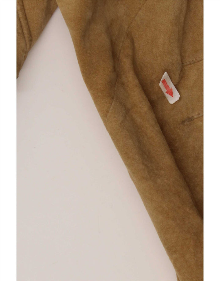 Jaqueta bomber masculina de camurça Conbipel IT 56 2XL couro bege