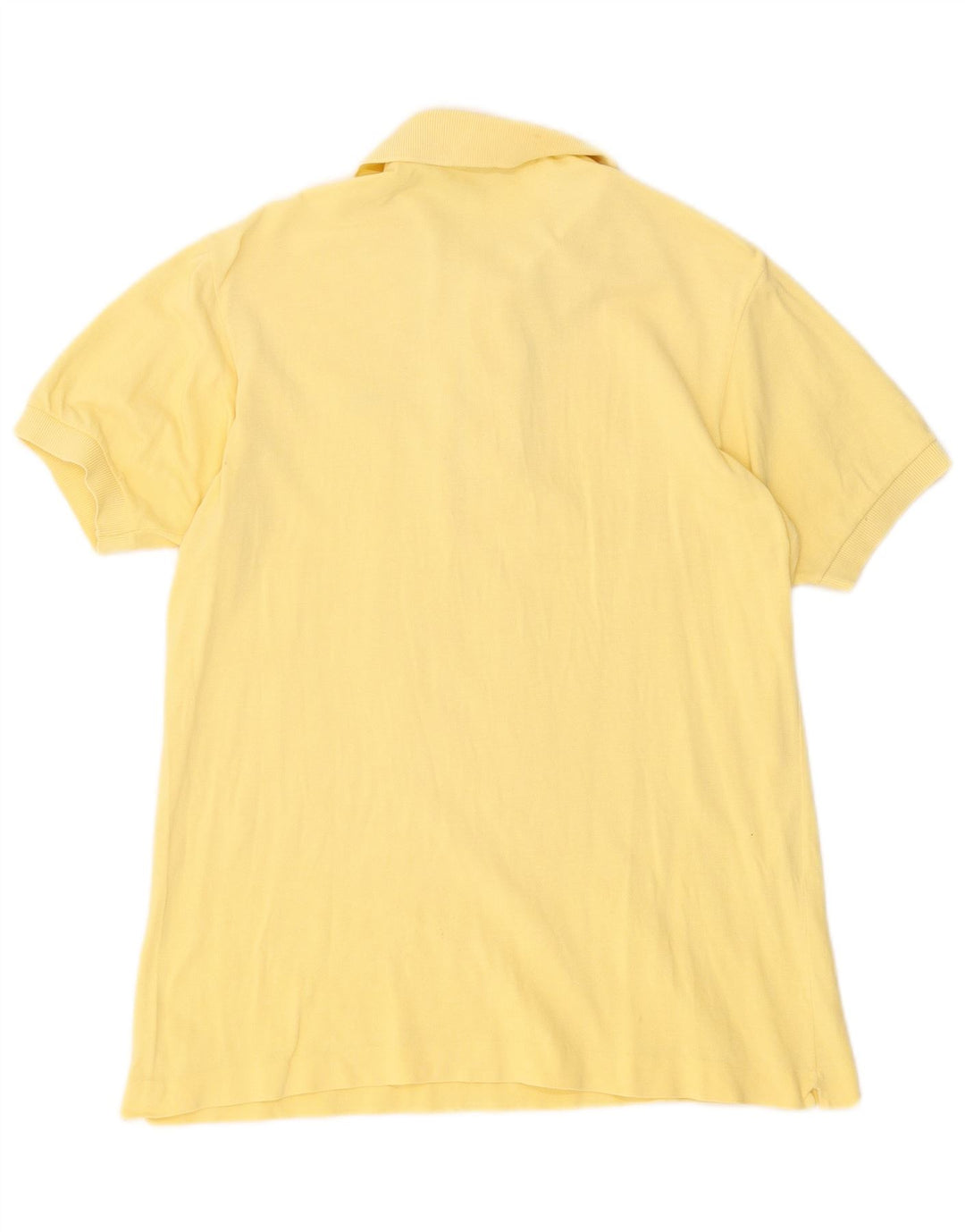Camisa polo masculina Lacoste tamanho 6 XL algodão amarelo