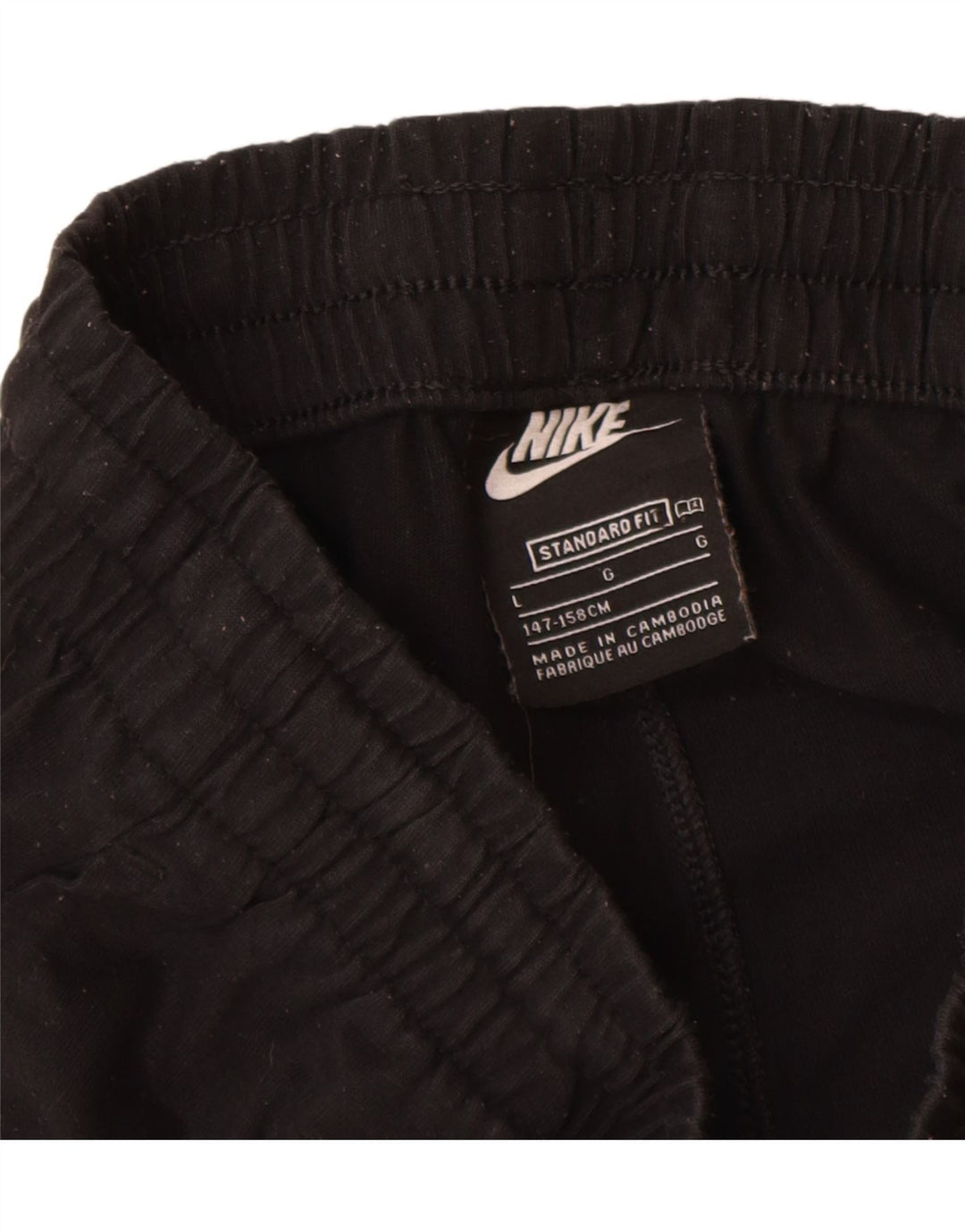 Shorts esportivos Nike Boys Standard Fit 12-13 anos grandes de poliéster preto