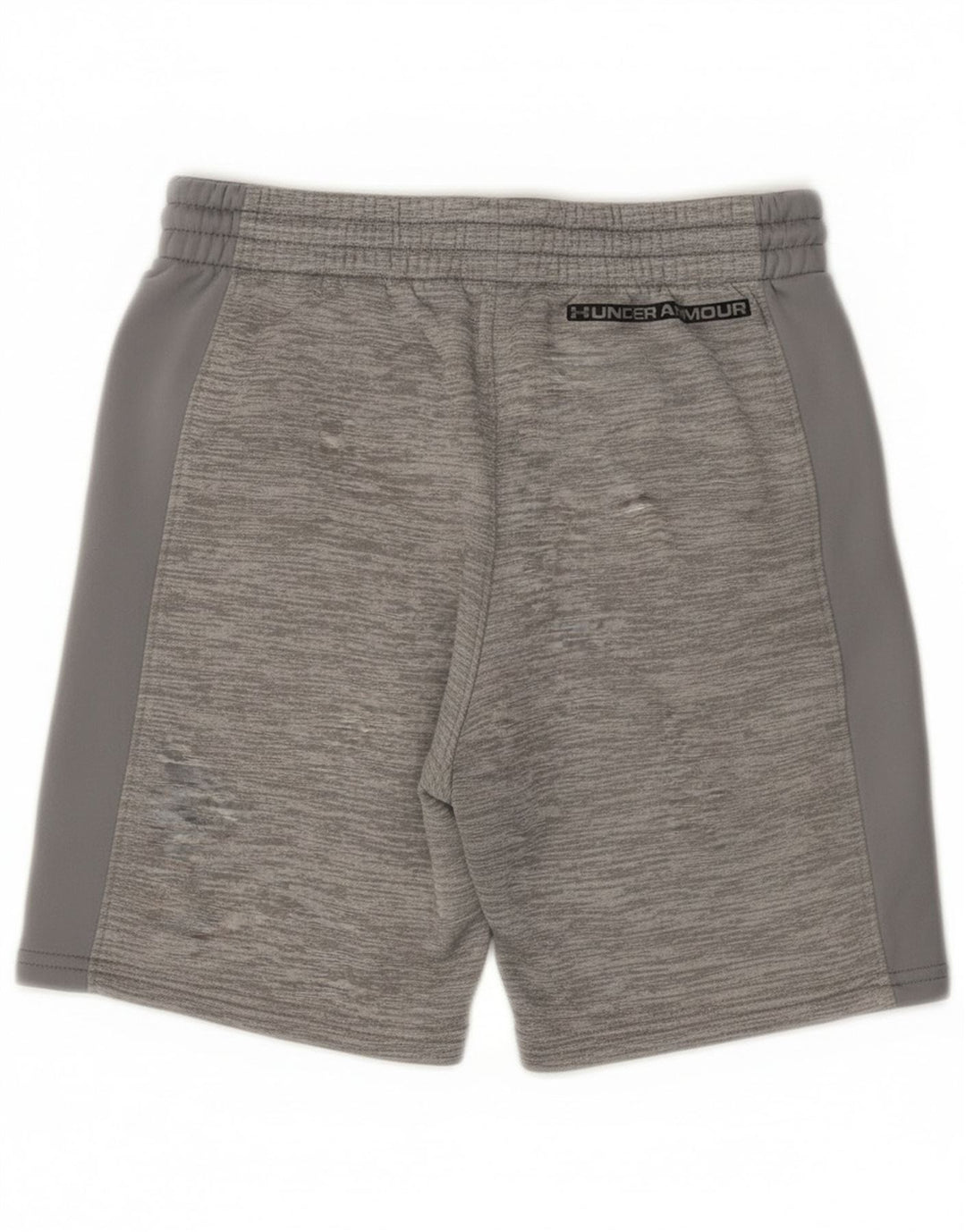 Shorts esportivos gráficos Under Armour Boys 9-10 anos cinza médio manchado