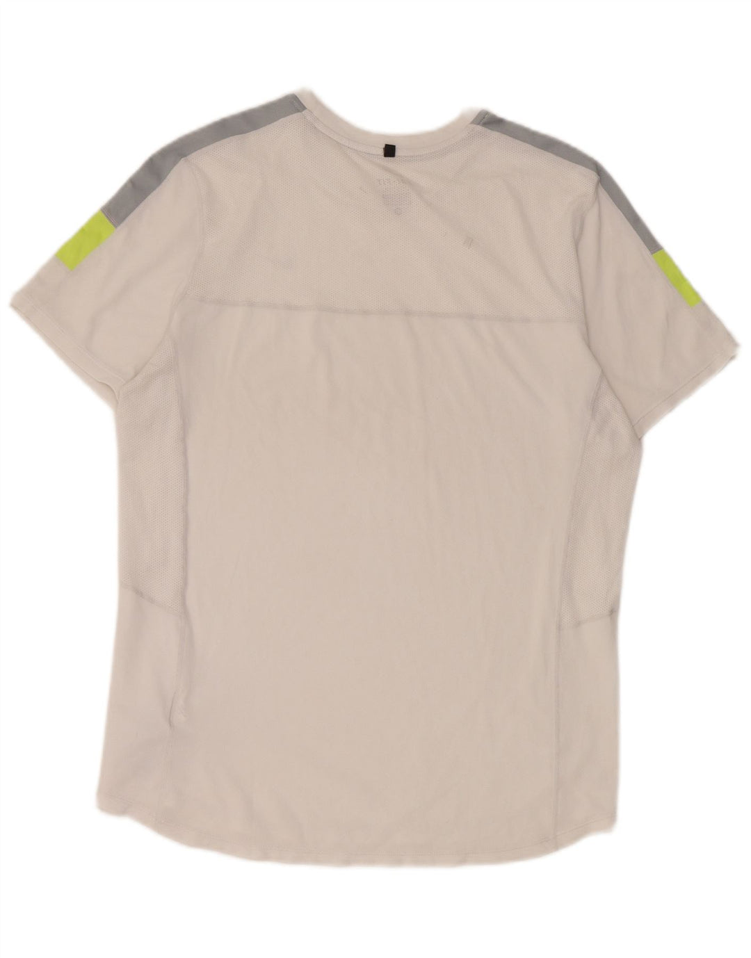 Camiseta masculina Nike Dri Fit Top médio branco colorblock poliéster