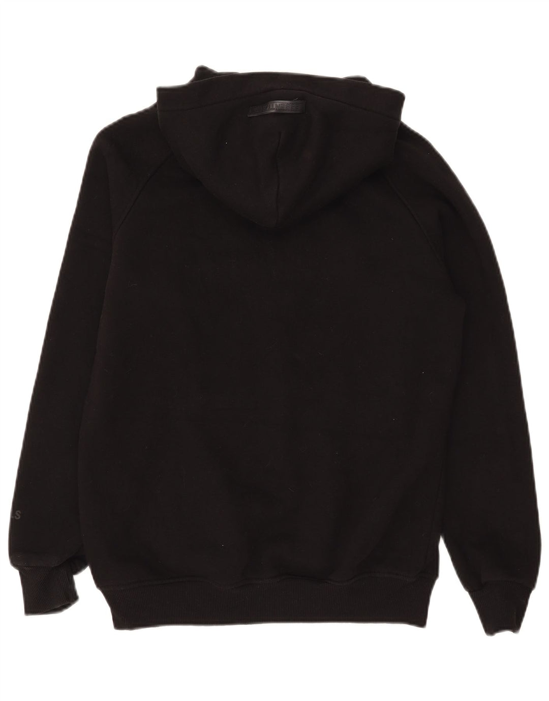 Suéter com capuz gráfico masculino Essential, algodão preto médio