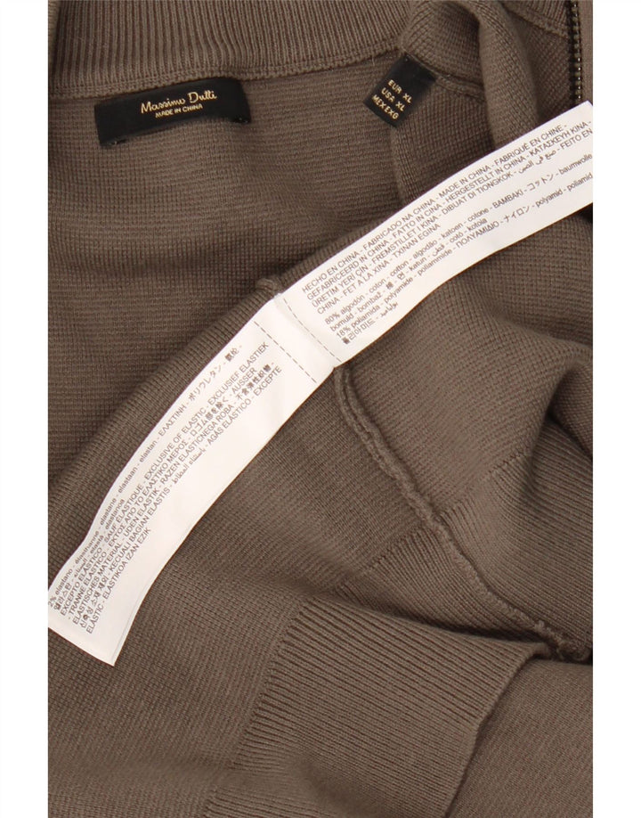 Suéter cardigã masculino Massimo Dutti XL algodão cinza